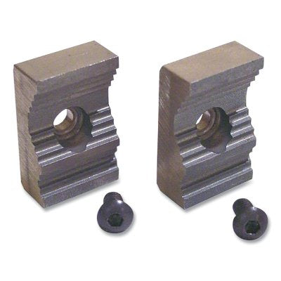 Replacement Pipe Jaws, for 4-1/2 in, 5-1/2 in, and 6-1/2 in Vise Jaws, Steel