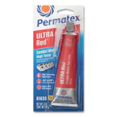 Ultra Red RTV Silicone Gasket Maker, 3.35 oz, Carded