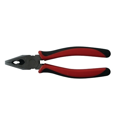 Solid Joint Lineman's Pliers, 8 in OAL, Matte Finish Cushion Grips Handles