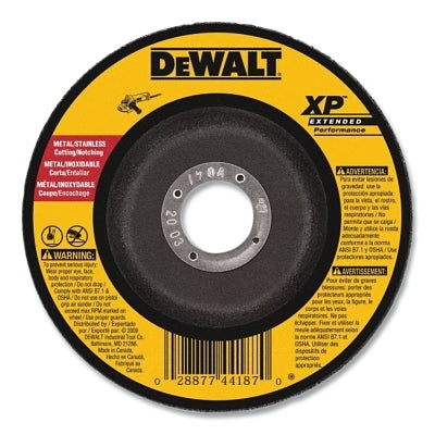Type 27 Grinding Wheel, 5 in dia, 5/8 in-11 TPI, 12200 RPM, 24 Grit, 1/8 in Thick