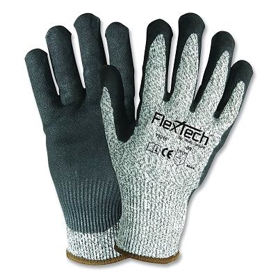 FlexTech Cut-Resistant Gloves, Gray/Black
