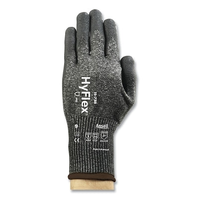 11-738 Cut-Resistant Gloves, Size 10, Gray with Black Coating