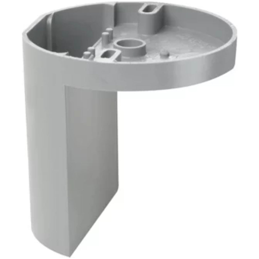 Ceiling Fan Box, PVC, 4-1/6 in. Diameter, 1/2 in. D, (3) 1/2 in. KO, (1) Integral Clamp, Protective Cover