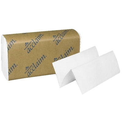 Pacific Blue Basic Hand Towel, White, 12.7 in x 10.1 in, 240 per pack, 1 ply