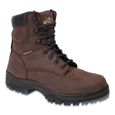 45 Series Composite Toe Safety Boots, Size 11, 7 in H, Leather, Rubber, Brown