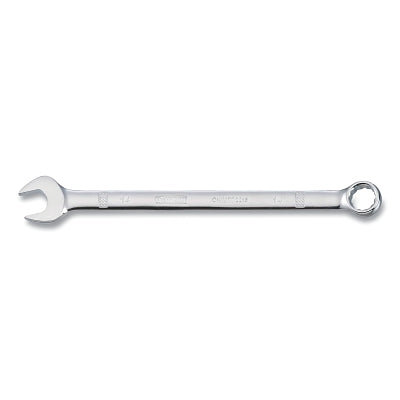 Combination Wrench, 14 mm, 7-19/32 in OAL, 12-point, Full Polish Chrome