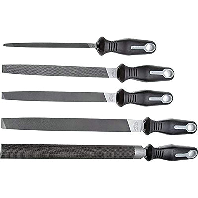 5-Pc General Purpose File Sets with Ergonomic Handles, 6 in, 8 in, 10 in