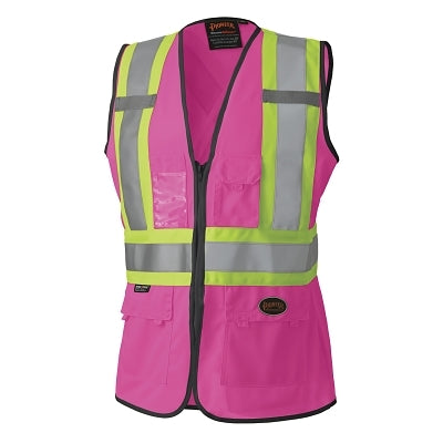 139PKU Ladies Mesh Vest, S, Pink