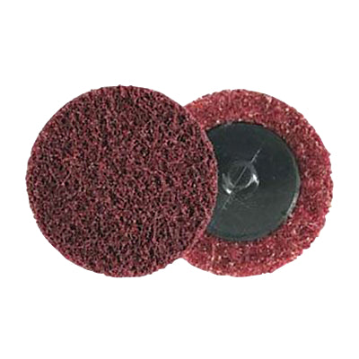 3M 051131-07481 Roloc Surface Conditioning Disc, 2 in Dia., 25,000 rpm, Aluminum Oxide, Medium, Red