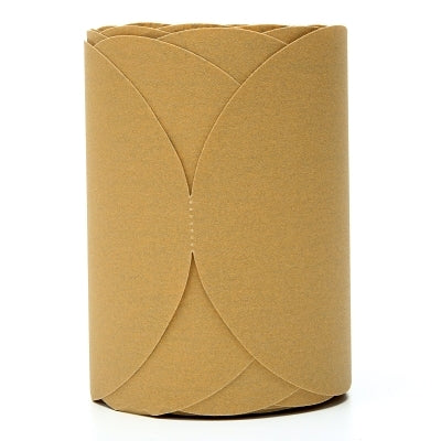 3M 051144-01439 Stikit 236U Gold Disc Rolls, Aluminum Oxide, 6 in Dia, P180 Grit
