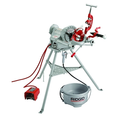 Model 300 Power Drive Threading Machine, NPT, 1/8 in to 1-1/4 in Pipe Capacity, 115 V AC, 18 A, 57 RPM, Complete Kit