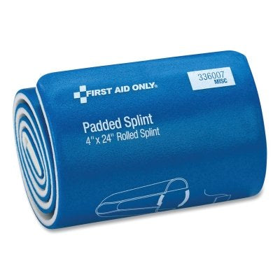 Padded Splint, 4 in x 24 in, Aluminum/Foam