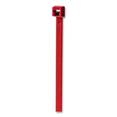 General Purpose Cable Tie, 18 lb Tensile Strength, 4.1 in L, Red, 100 EA/BG