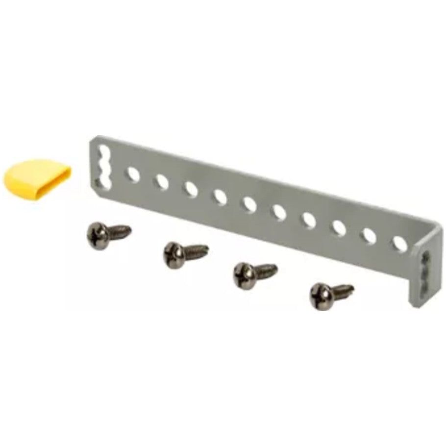 Metal Cable Tie Bracket, Yellow Zinc Finish, 8 in. L
