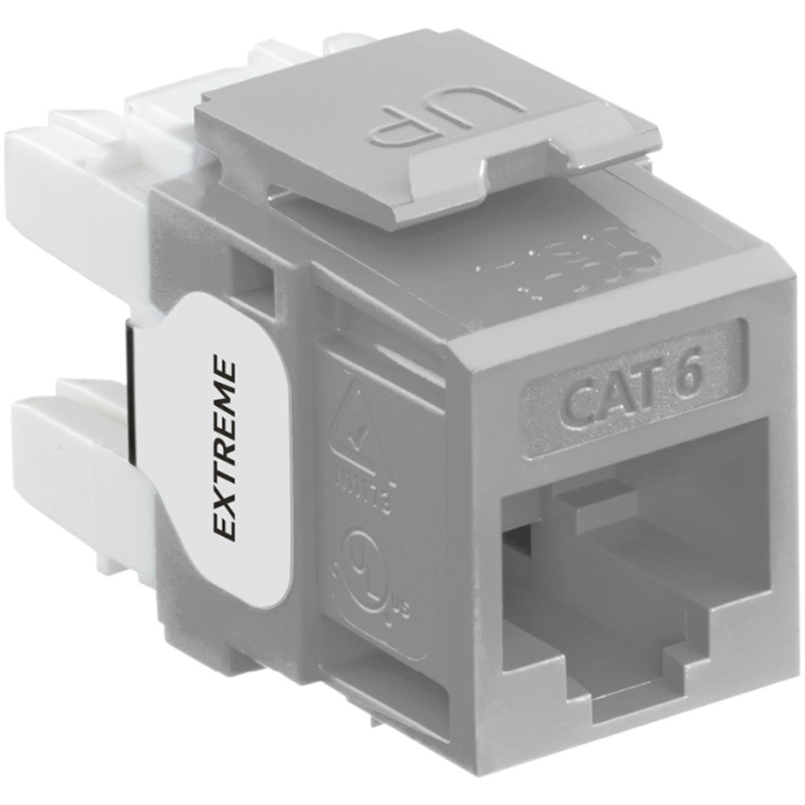 eXtreme Cat 6 QuickPort Connector, Gray