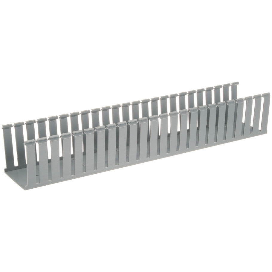 Type G Wide Slot Wiring Duct, 4 w x 4 in. h, Light Gray