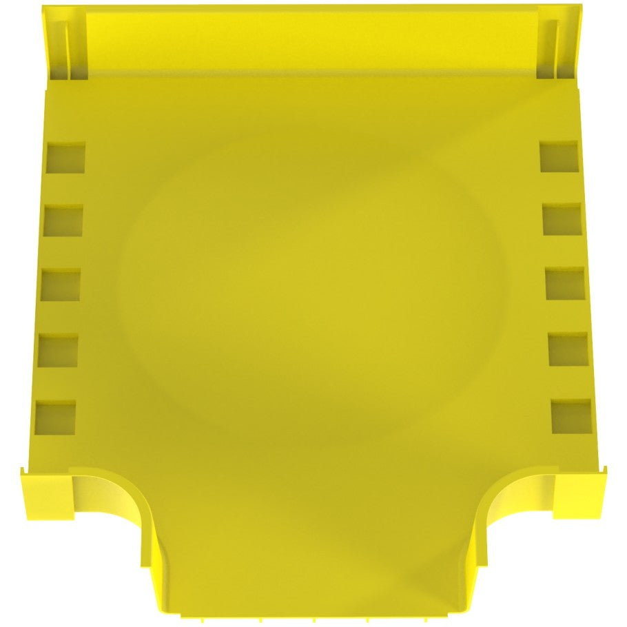FiberRunner Horizontal Tee, 90°, 24x4, Yellow