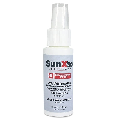 SunX Sunscreen Spray, 2 oz Bottle, 30 SPF