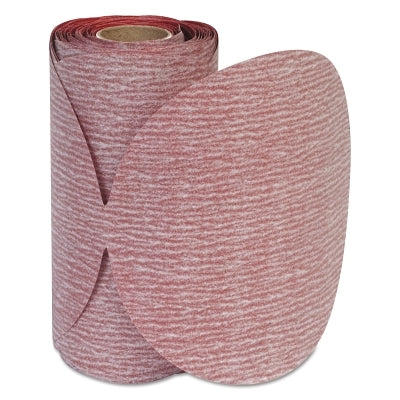 Premier Red Aluminum Oxide Dri-Lube Paper Discs, 6 in Dia., P180 Grit