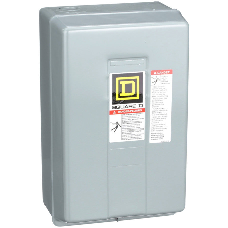 Mechanically Held Lighting Contactor, 4-Pole, NEMA 1 Enclosure, 120V Coil