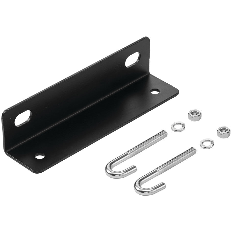 Steel Painted Wall Angle Support, Black Finish, 12 in. W