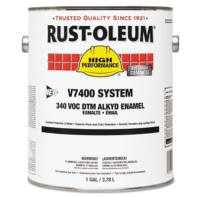 High Performance 7400 System DTM Alkyd Enamel, 1 Gal, Safety Yellow, High-Gloss