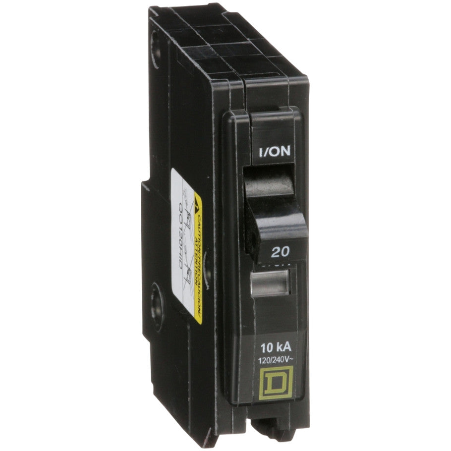 QO Plug-On 20A 120/240V 1-Pole High Intensity Discharge (HID) Miniature Circuit Breaker