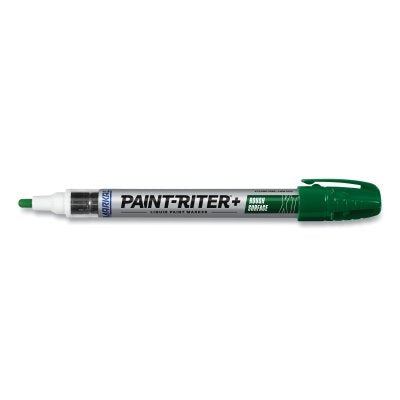 Paint-Riter+ Rough Surface Liquid Paint Marker, Green, 1/8 in tip, Fiber Nib