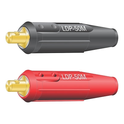 International DINSE Machine Plug Set, Single Oval thru Point Screw Connection
