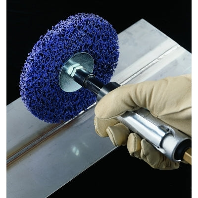 3M 638060-21661 Scotch-Brite Clean and Strip XT Disc, 6 in x 0.5 in, 6,000 rpm, Silicon Carbide, Extra Coarse