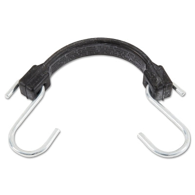 EPDM Rubber Strap, Zinc-Plated Steel Hooks, 10 in L