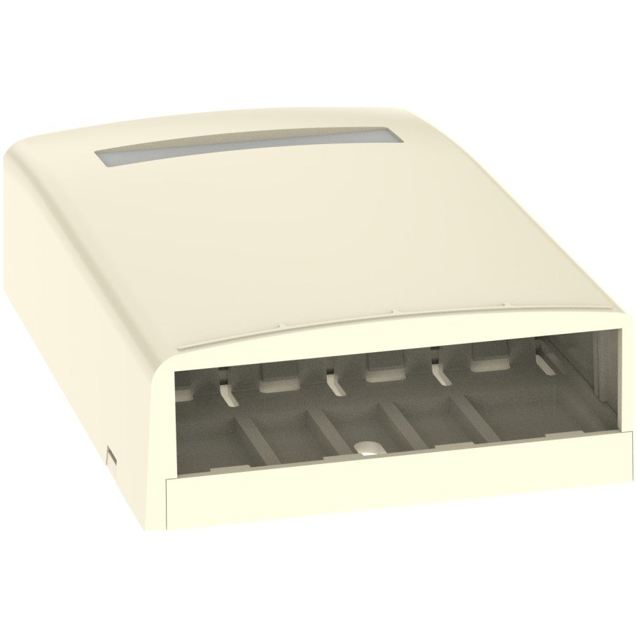 Mini-Com Surface Mount Box, 4-Port, Electric Ivory