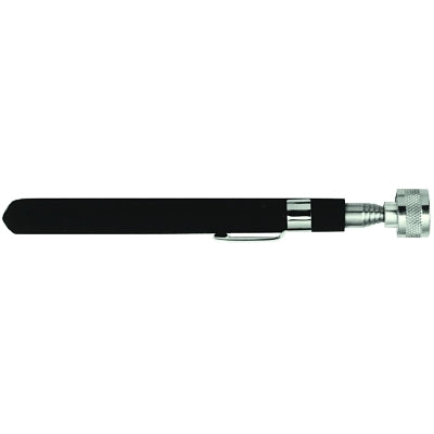 Telescoping Magnetic Pick-Up Tool, 10 lb Load Capacity, 1/2 in dia, 8-1/4 in L to 30-1/4 in L, Pocket Clip