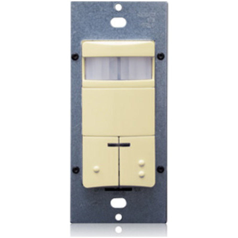 Dual Relay Decora Wall Switch PIR Occupancy Sensor, Ivory