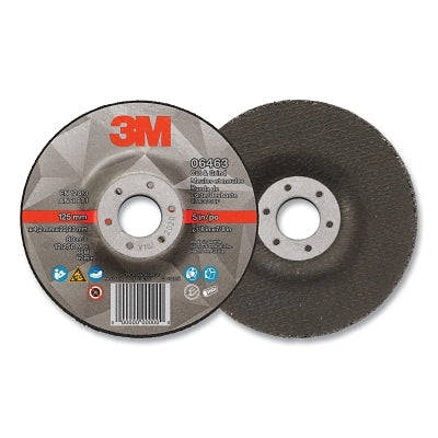 3M 638060-06463 Cut and Grind Wheel, 5 in dia, 0.125 in thick, 0.875 in arbor, 36+ Grit, Precision Shaped Ceramic