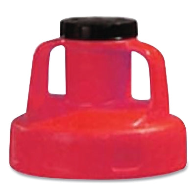 Multi-Purpose Utility Lid, 2 in dia, Red, Engineering Plastic
