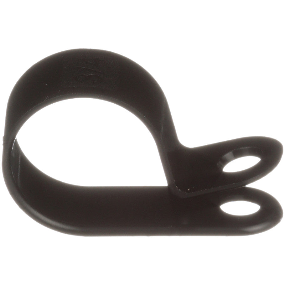 Cable Clamp, Nylon 6.6, 0.31 in. Bundle Dia.,  10 M5 Screw Mount, 0.2 in. Hole Dia., Black