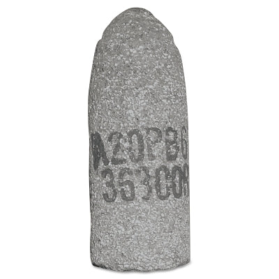 Cone, 1 in dia, 3 in Thick, 3/8 in-24 Arbor, 24 Grit, Alum Oxide, T16