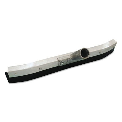 Non-Sparking Floor and Driveway Squeegee, Curved with Tapered Handle Socket, 36 in, Neoprene, Frame Only