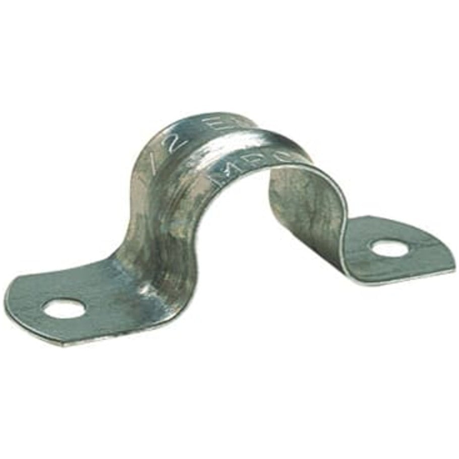 Steel City Zinc Plated Steel 1/2 in. 2 Hole EMT Conduit Strap