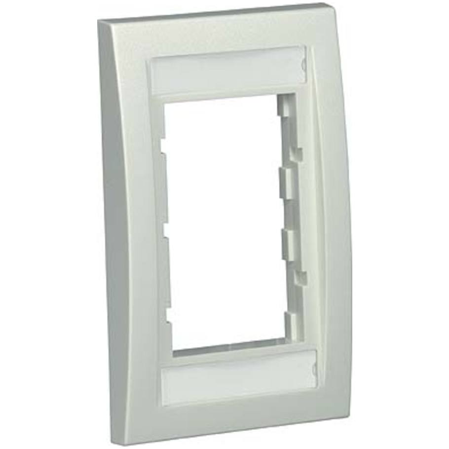 Mini-Com Executive Faceplate Frame, Off White
