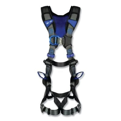 3M 1403215 ExoFit X300 X-Style Wind Energy Safety Harness, Back/Front/Hip D-Rings, XL/2XL, Auto-Locking QC/Revolver