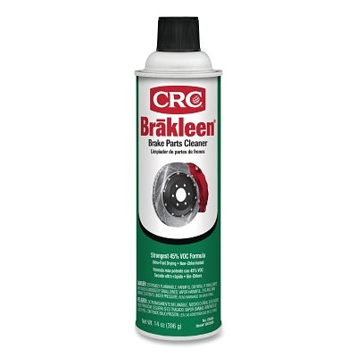Brake Parts Cleaner, 14 oz Aerosol Can, Solvent Odor, Non-Chlorinated, Less Than 45% VOC