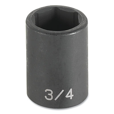 Impact Socket, 1/2 in Drive Size, 16 mm Socket Size, Hex, 6-point, Standard Length