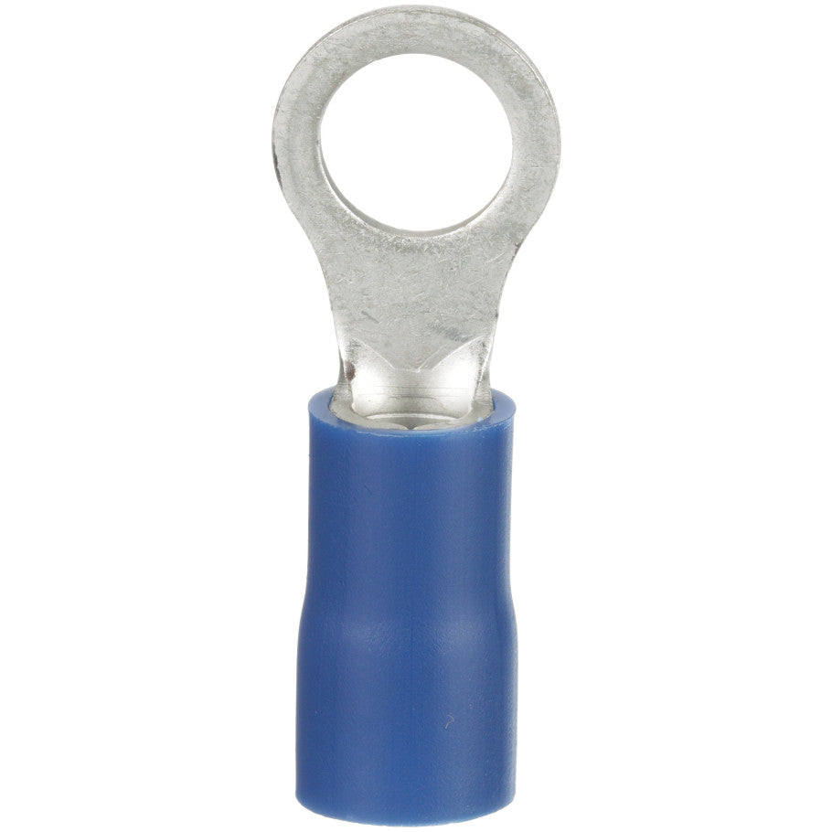 StrongHold Ring Terminal, Vinyl Insulated, 6 AWG, 3/8 Stud Size