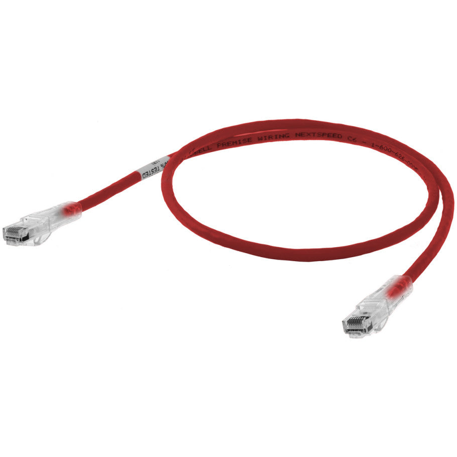 NEXTSPEED Category 6 Patch Cords, 1 FT, Red