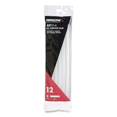 All Purpose Glue Sticks, 1/2 in dia x 10 in L, 12 Ea/Bag