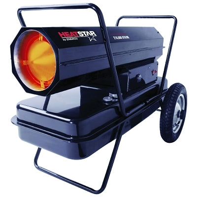 Portable Kerosene Forced-Air Heater, 210000 Btu/h, 14 gal, 110 V