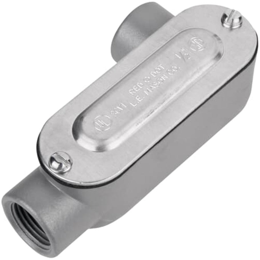 Red Dot D-PAK Aluminum Die Cast Type LR Threaded Rigid/IMC Conduit Body With Cover and Gasket, 1 Inch