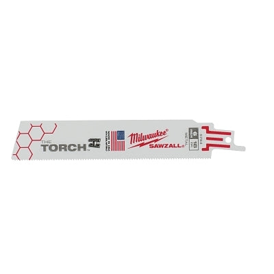 THE TORCH Bi-Metal SAWZALL Blade, 6 in L, 18 TPI, For Rigid Conduit/Strut, 5 EA/PKG